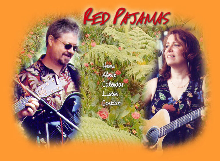 Promotional image for Red Pajamas, an entertainment act at The Saturday Market.